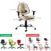 Scarecrow Pumpkin Office Chair Covers Stretchable 2 Piece, Soft Decorative Computer Desk Chair Cover Protector Universal Rotating Chair Slipcover Autumn Sunflower Plaid Boho Zebra Leopard Print view 4