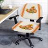 Harvest Pumpkins Office Chair Covers Stretchable 2 Piece, Soft Decorative Computer Desk Chair Cover Protector Universal Rotating Chair Slipcover Rustic Farmhouse Orange Thanksgiving Fall Leaf view 2