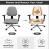Harvest Pumpkins Office Chair Covers Stretchable 2 Piece, Soft Decorative Computer Desk Chair Cover Protector Universal Rotating Chair Slipcover Rustic Farmhouse Orange Thanksgiving Fall Leaf view 4