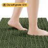 ACCUMTEK Upgrade Extra Large Oliver Green Bathroom Rug Set 3 Pieces Ultra Soft, Thick Absorbent Bath Mats, Non Slip Chenille Toilet Mat for Bathroom, Bedroom, Kitchen view 3