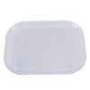 Fridge Turntable Organizer, 360 Degre Rotatable Acrylic Clear Rectangular Fridge Organizer with Suction Cups Lazy Susan Turntable Organizer for Refrigerator Cabinet (Small view 1