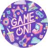 Creative Party Digital Game Party Plates, 23cm (9 inch) Disposable Plates Gaming Party Decorations, PC368314 Multi-Colour view 1