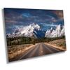 Road to the Tetons, Grand Teton National Park, Jackson Hole, Wyoming - Print/Canvas/Acrylic/Metal (Canvas (3 Panel) Print, 40x90 Inches) view 1