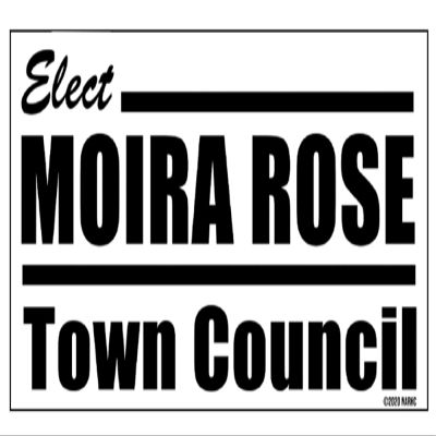 Schitt Swag - Moira Town Council Sticker, 5" by 2.5" large sticker. - Rose Family David, Alexis, Johnny & Moira - for The Refrigerator, Dorm, Garage and More!