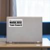 Schitt Swag - Moira Town Council Sticker, 5" by 2.5" large sticker. - Rose Family David, Alexis, Johnny & Moira - for The Refrigerator, Dorm, Garage and More! view 2