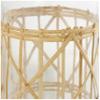 Deco 79 Glass Handmade Decorative Vase Tall Centerpiece Vase with Light Brown Rattan Woven Body and Neck, Flower Vase for Home Decoration 7" x 6" x 27", Clear view 2