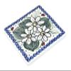 Blue Rose Polish Pottery - Red Ladybug Tile - 4.5" Square - Ceramic Decorative Tile for Kitchen Backsplash, Trivet or Wall Art view 1