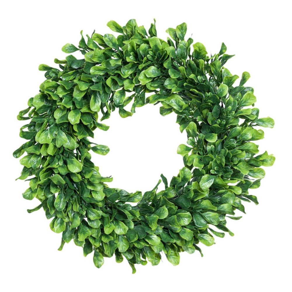 IMIKEYA 1pc Imitated Grass Wreath Decor for Rustic Wall-Mounted Decoration Elegant Artificial Floral Garland for Home Weddings and Door Accents Fresh Greenery Design