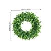 IMIKEYA 1pc Imitated Grass Wreath Decor for Rustic Wall-Mounted Decoration Elegant Artificial Floral Garland for Home Weddings and Door Accents Fresh Greenery Design view 2