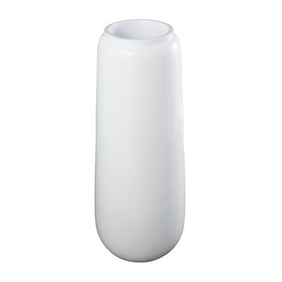 Deco 79 Resin Decorative Vase Tall Floor Centerpiece Vase, Flower Vase for Home Decoration 15" x 15" x 40", White