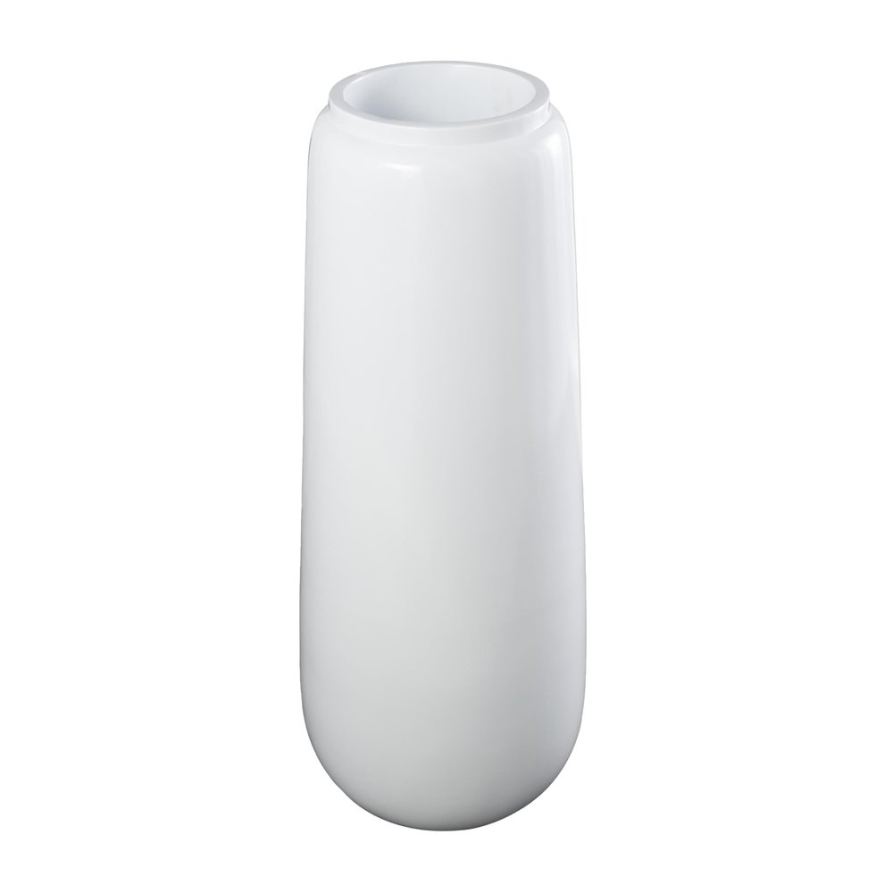 Deco 79 Resin Decorative Vase Tall Floor Centerpiece Vase, Flower Vase for Home Decoration 15" x 15" x 40", White