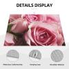 Pink Roses print Dish Drying Mat Super Absorbent Heat Resistant Dishes Pad Quick Dry Drainer Mats For Kitchen Counter 18 Inch X 24 Inch view 4