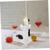 COHEALI 1pc Nordic Style Decorative Candle Stand Marble Pillar Candlestick Holder for Home Decor Wedding Centerpiece Housewarming and Candlelight Dinner view 2