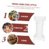COHEALI 1pc Nordic Style Decorative Candle Stand Marble Pillar Candlestick Holder for Home Decor Wedding Centerpiece Housewarming and Candlelight Dinner view 3