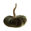 2023 Home Decor Handmade Velvet Pumpkin Decoration Kitchen Table Halloween Thanksgiving Ornament Decorations (Olive Green, One Size) view 1