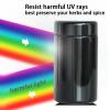 Matoolser Black Glass Airtight Storage Container Jar 200ml with UV Protection for Spice Coffee view 2
