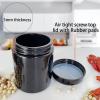 Matoolser Black Glass Airtight Storage Container Jar 200ml with UV Protection for Spice Coffee view 3