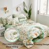 XHCTNN Queen Size Quilt Flower Pattern Design Cotton Quilts - New Mint Green Lightweight Soft Cozy Comforter Quilted Blanket Bedding for All Season(200 * 230cm/1.5kg) view 3