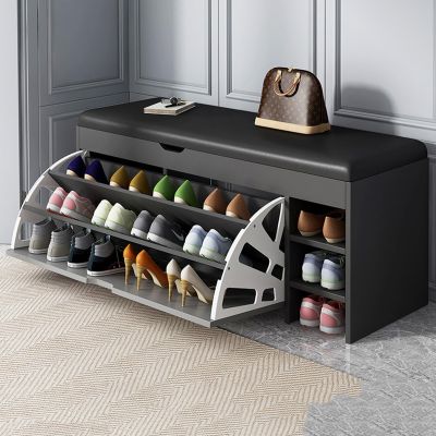 CINVSERW 3 Tier Wooden Storage Bench 391220inch, Entryway Stool with Shoe Storage, Shoe Rack for Entryway Bench Ideal for Entryway Bedroom Living Room Hallway Garage Mud Room