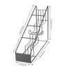 Versatile Wire Bottle Holder - 4 Compartments Countertop Wine Rack, Coffee Syrup Organizer, and Spice Shelf view 2
