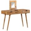 BUKSCYJS Dressing Table,Make-Up Table Set, Dressing Table with Hidden Mirror Suitable for Women, Living Room, Bedroom, Studio 44"X17.7"X29.9" Solid Mango Wood view 1