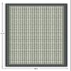Area Rug 10x18 Kilim Rug Blue & Beige Dhurrie Floral Thick 0.19 inches Stone Easy Washable Mat Hand Wash Cotton Carpet Flatweave Carpet Indoor Outdoor for Living Room, Bedroom view 3