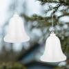 12pcs Clear Plastic Bell - Transparent Fillable Bells Ornaments Decorative Baubles Balls for Christmas Tree Hanging Pendants view 3