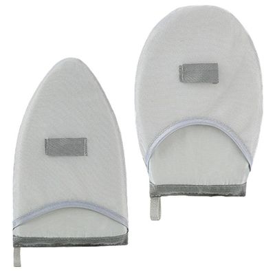 2pcs Ironing Board Travel Ironing Steaming Gloves Handheld Gloves Hand Held Ironing Glove Hot Resistant Glove Hand Anti Scald Gloves Garment Sponge