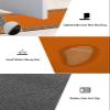 ALAGEO Geometric Greek Key Design Bath Mat Rug Quick Dry Absorbent Rubber Backed Bathroom Mat Orange Bathroom Rugs Fit Under Door-Bath Mats Shower Rug for Bathroom Floor Mat in Front of Sink 20"x 32" view 2
