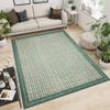 Area Rug 3' Square Rug Turquoise Blue Cotton Dhurrie Floral Thick 0.19 inches Stone Easy Washable Rug Hand Wash Cotton Carpet Flatweave Rug Indoor Outdoor Rugs for Kitchen, Bedside, Enterway view 2