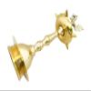 Shiv Shakti Arts Brass Kerala Diya Golden Finish with Bird Stand for Spritual Purpose Height-8 Inch view 4