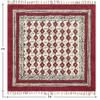 Area Rug 6' Square Rug Pink & Beige Cotton Dhurrie Floral Thick 0.19 inches Stone Easy Washable Rug Hand Wash Cotton Carpet Flatweave Rug Indoor Outdoor Rugs for Hall Room, Dining Room view 3