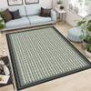Area Rug 10x14 Kilim Rug Blue & Beige Dhurrie Floral Thick 0.19 inches Stone Easy Washable Mat Hand Wash Cotton Carpet Flatweave Carpet Indoor Outdoor for Living Room, Bedroom view 2