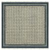 Area Rug 6' Square Rug Blue & Beige Dhurrie Floral Thick 0.19 inches Stone Easy Washable Rug Hand Wash Cotton Carpet Flatweave Rug Indoor Outdoor Rugs for Hall Room, Dining Room view 1