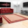 Kilim Rug 3x5 Area Rug Red & Beige Cotton Dhurrie Floral Thick 0.19 inches Stone Easy Washable Dhurrie Hand Wash Cotton Carpet Flatweave Indoor Outdoor for Kitchen, Bedside, Enterway view 2
