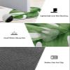 ALAGEO Bathroom Rug Bath Mat Palm Leaf Monstera Water Absorbent and Non-Slip Bathroom Mat, Washable Quick Dry Bath Mats for Bathroom Floor, Sink, Bathtub, Shower Room, 16"x 24" Tropical Plant Green view 2