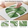 ALAGEO Bathroom Rug Bath Mat Palm Leaf Monstera Water Absorbent and Non-Slip Bathroom Mat, Washable Quick Dry Bath Mats for Bathroom Floor, Sink, Bathtub, Shower Room, 16"x 24" Tropical Plant Green view 3