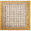 Kilim Rug 10x14 Area Rug Yellow & Beige Cotton Dhurrie Floral Thick 0.19 inches Stone Easy Washable Rug Hand Wash Cotton Carpet Flatweave Rug Indoor Outdoor Rugs for Living Room, Bedroom view 1