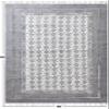 CASAVANI 3x3 Square Kilim Boho Floral Rug, Gray & Beige Cotton, 0.19 inches Thick, Easy Washable, Flatweave, Geometric Pattern, Indoor Use view 3