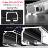 Curtain Track For Straight And Bay Windows, Heavy Duty Single/Double Ceiling Track Curtain Rods With 90 Corner, Smooth Curtain Rails For Bed RV Curtain Track System Room Divider view 4