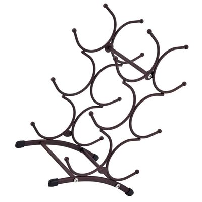 Alipis Iron Wine Holder Slot Rack Decorative Wine Display Stand for Home Kitchen Bar Rustic Design for Bottles for Restaurants and Hotels
