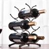 Alipis Iron Wine Holder Slot Rack Decorative Wine Display Stand for Home Kitchen Bar Rustic Design for Bottles for Restaurants and Hotels view 2