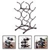 Alipis Iron Wine Holder Slot Rack Decorative Wine Display Stand for Home Kitchen Bar Rustic Design for Bottles for Restaurants and Hotels view 4