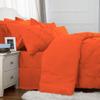 OnlineChoiceSheet Pinch Pleated Bedding Comforter Sets for Bed Orange 8 Pieces Pintuck Bed in a Bag, Queen Comforters, Sheets, Bedskirt, 12" Deep Pocket Shams & Pillowcases view 4