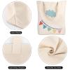 Segarty Canvas Tote Bag for Women, 12 Pack 20x15.7 Reusable Blank Shopping Bag, Natural Cotton Shoulder Bags Aesthetic, Canvas Tote Bulk for DIY, Gift, Beach, Travel, Grocery` view 4