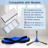 RoboVac 11S Replacement Part Compatible for Eufy RoboVac 11S, 15C, 30, 30C, 12, 35C, 25C, 15T Robotic Vacuums, 3 Rolling Brushes, 12 Filter Sets, 12 Side Brushes, 1 Rolling Brush Guard, 2 Pre Filters view 2