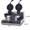 ASSYA Round Waffle Maker Double-Headed Waffle Maker Easy to Operate Double-Sided Constant Temperature Non-Stick Coating Waffle Maker Rotatable view 2