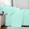 Epic Cotton - Olympic Queen Bed (Aqua) Color, Comforters, Sheets, Bedskirt, Pillowcases & Shams - 12" Deep Pocket 8 Pieces Pintuck Bed in a Bag, Pinch Pleated Bedding Comforter Sets for view 4