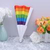 VOSAREA 2pcs toy for kids childrens toys retro decor japanese s Folding Fans for summer performance fan asian hand paper handheld props Miss portable large folding view 2