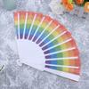 VOSAREA 2pcs toy for kids childrens toys retro decor japanese s Folding Fans for summer performance fan asian hand paper handheld props Miss portable large folding view 3